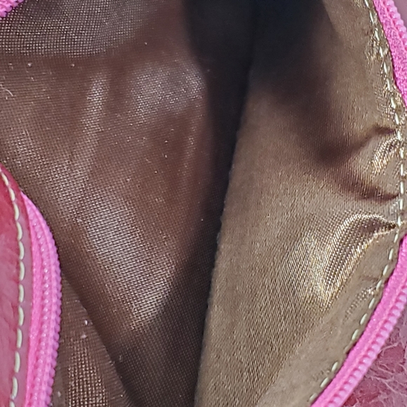 Woman's Veevan Leather Wallet Red Bifold 2 Part - Picture 7 of 11